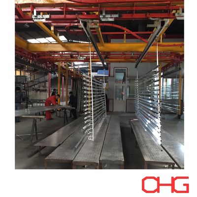 Bom preço Linha de produção de revestimento em pó de vários tamanhos Perfil de alumínio de revestimento personalizado Equipamento de pulverização de hardware on-line