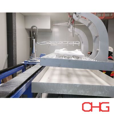Bom preço Linea de pintura molhada de pulverização líquida de controlo PLC com equipamento de sistema de transportador para forja on-line
