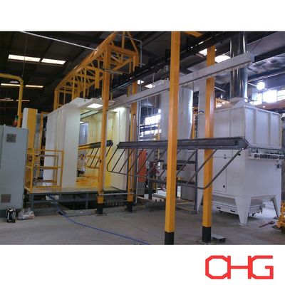 Bom preço Equipamento automático personalizado de linha de revestimento em pó com cabine de pulverização de PVC on-line