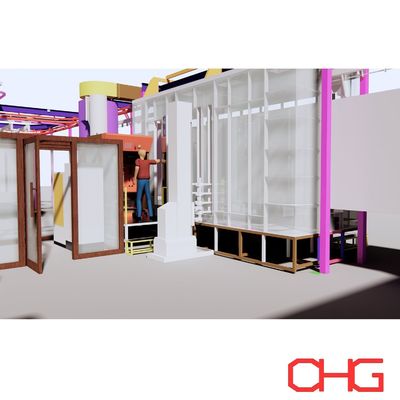 Bom preço Profissional de Linha de Revestimento Automático Eletrostático a Pó para Substratos Metálicos com Equipamento de Pulverização de Hardware Durável on-line