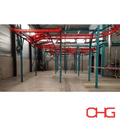 Bom preço Linha de produção de revestimento de peças de aço Sistema de transporte aéreo de potência e de carga livre Guia de serviço pós-venda Equipamento de instalação on-line
