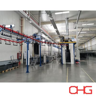 Bom preço Sistema de transportador de monotrilho personalizável para linha de produção de revestimento em pó on-line