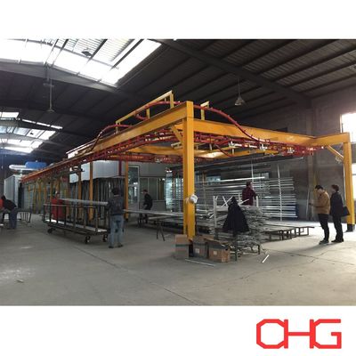 Equipamento semiautomático de revestimento em pó para linha de produção de perfis de alumínio