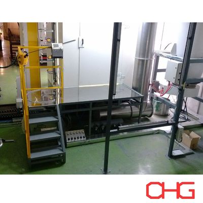Linha de revestimento de pó personalizada com cabine de pulverização de PVC e sistema de pulverização de pré-tratamento