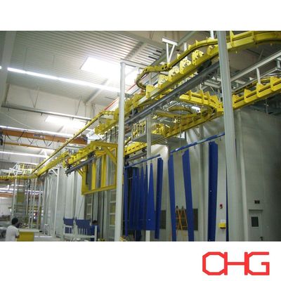 Bom preço Controle PLC Equipamento de revestimento industrial em pó Substrato de ferro Método automático Tipo on-line