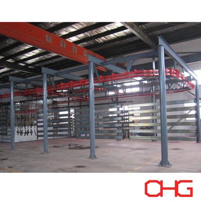 Linha de produção de revestimento de pó personalizada com sistema de recuperação de pó e mudança de cor