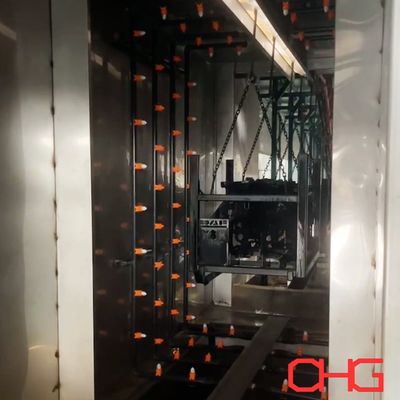 Sistema de pulverização de pré-tratamento personalizado para linha de produção de revestimento em pó