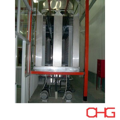Bom preço Linha de revestimento de pó de peças de automóveis com cabine de pulverização de aço inoxidável e unidade de controle PLC on-line