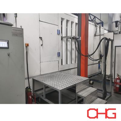 Linha de revestimento em pó de componentes de automóveis profissionais com sistema de transportador monorel e unidade de controlo PLC