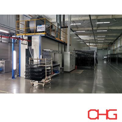 Linha de revestimento em pó personalizada para equipamentos de cabine de pulverização de componentes automotivos