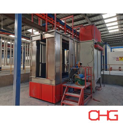 Linha de revestimento em pó totalmente automática com equipamento de instalação de guia de serviço pós-venda