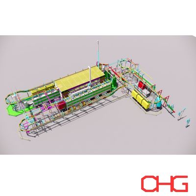 Linha de pré-tratamento de revestimento eletróforético de substrato metálico com opção de personalização