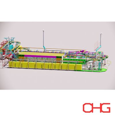 Bom preço Automatic Electrophoresis/Electrophoretic Coating Pretreatment Line on-line