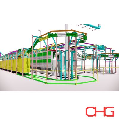 Bom preço Linha de pré-tratamento para eletroforese/eletroforese KTL/EPD Categorias de revestimento Linha de produção de revestimento on-line