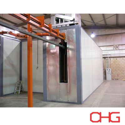 Sistema de transporte aéreo personalizável Linha automática de revestimento de pó eletrostático para componentes de automóveis