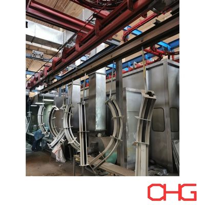 Equipamento de pulverização de hardware e unidade de controlo PLC Sistema automático de revestimento de pó para carris transportadores