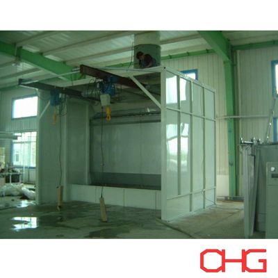 Bom preço Cabine de pintura líquida úmida ecológica com revestimento automático / manual de pulverização on-line