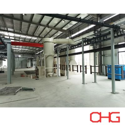 Linha de produção de revestimento em pó Sistema de revestimento personalizado para peças metálicas