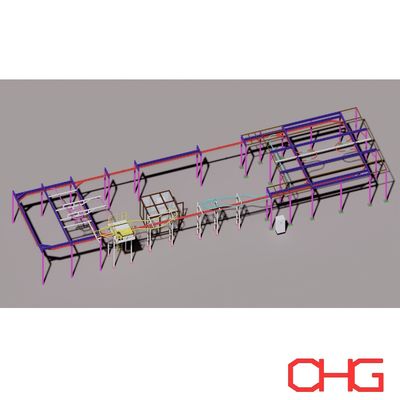 Linha de revestimento em pó de alto desempenho Sistema automático de revestimento em pó para diversas peças metálicas Solicite uma solução personalizada