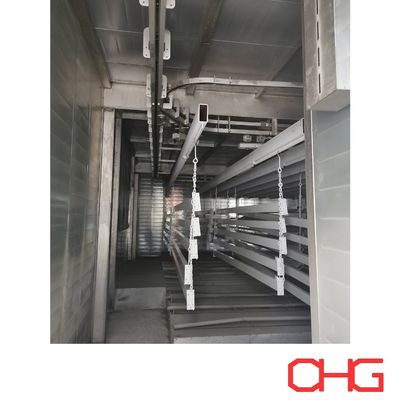 Instalação de equipamento de guia e serviço pós-venda para a linha de revestimento de pó do sistema de transportador personalizado no substrato de alumínio