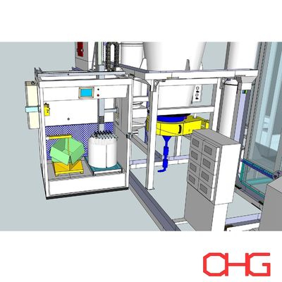 Centro de abastecimento de pó de circuito fechado personalizável para equipamento de revestimento de pó eletrostático