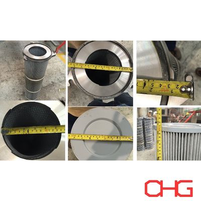 Cartucho de filtro médio poliuretano espumado ligado em revestimento em pó