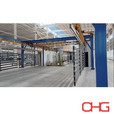 Bom preço Linha de revestimento em pó personalizada para prateleiras com sistema de energia amp Free Overhead on-line