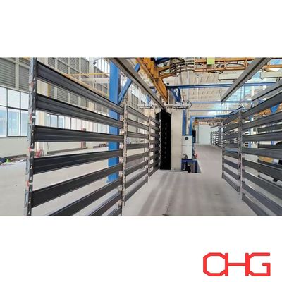 Equipamento de pulverização de hardware metálico e cabine de pulverização de PP para linha de produção profissional de revestimento em pó em prateleiras metálicas