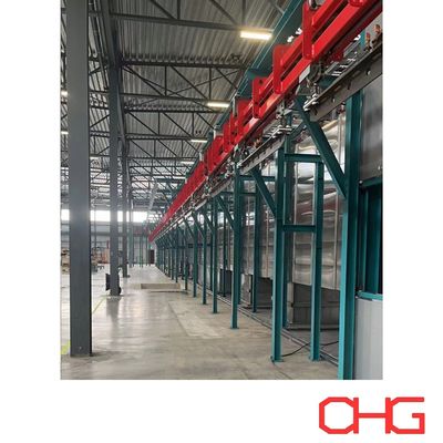 Bom preço Power and Free Overhead Trolly Conveyor System for Coating Line offers customizable layout on-line
